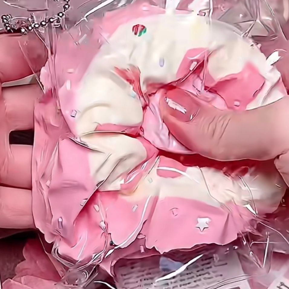 Strawberry Cream Pudding Silicone Squishy