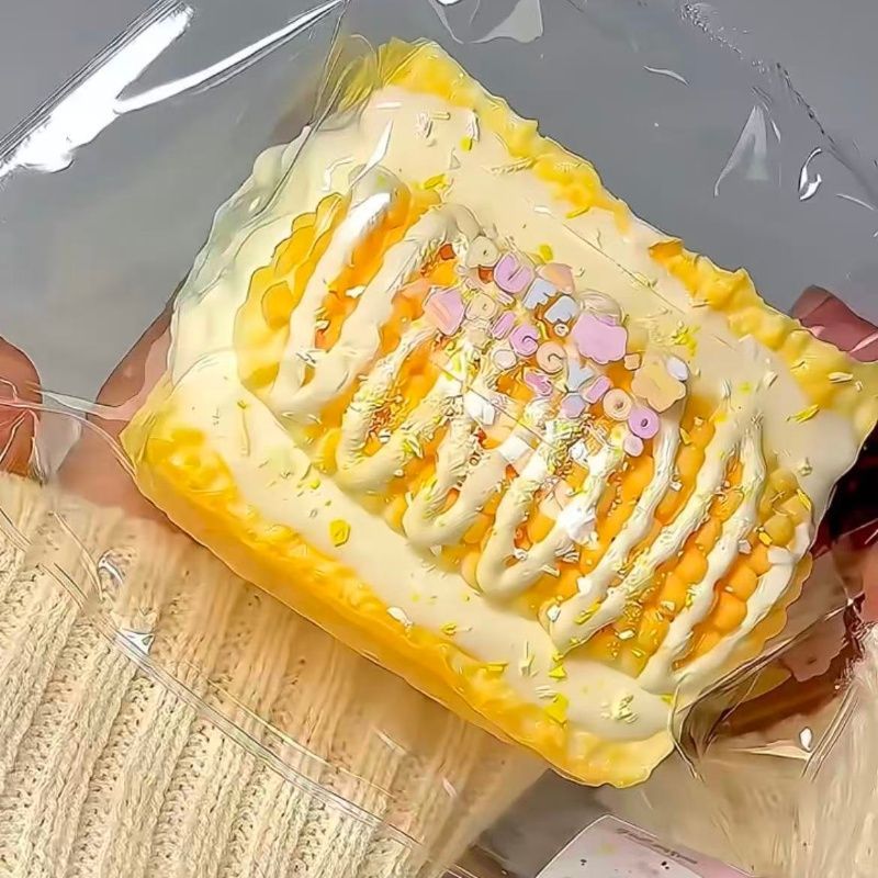 Creamy Corn Tart Silicone Squishy