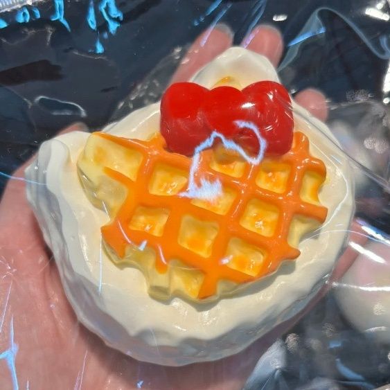 Cute Cat Waffle Silicone Squishy
