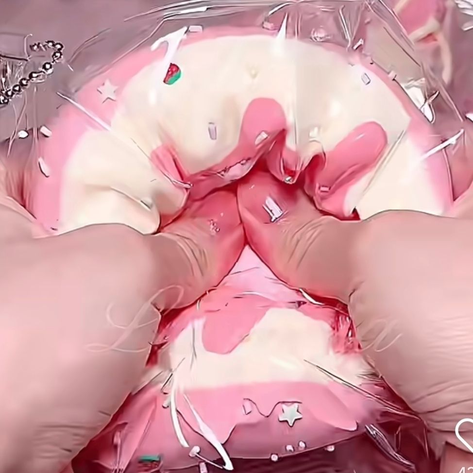 Strawberry Cream Pudding Silicone Squishy