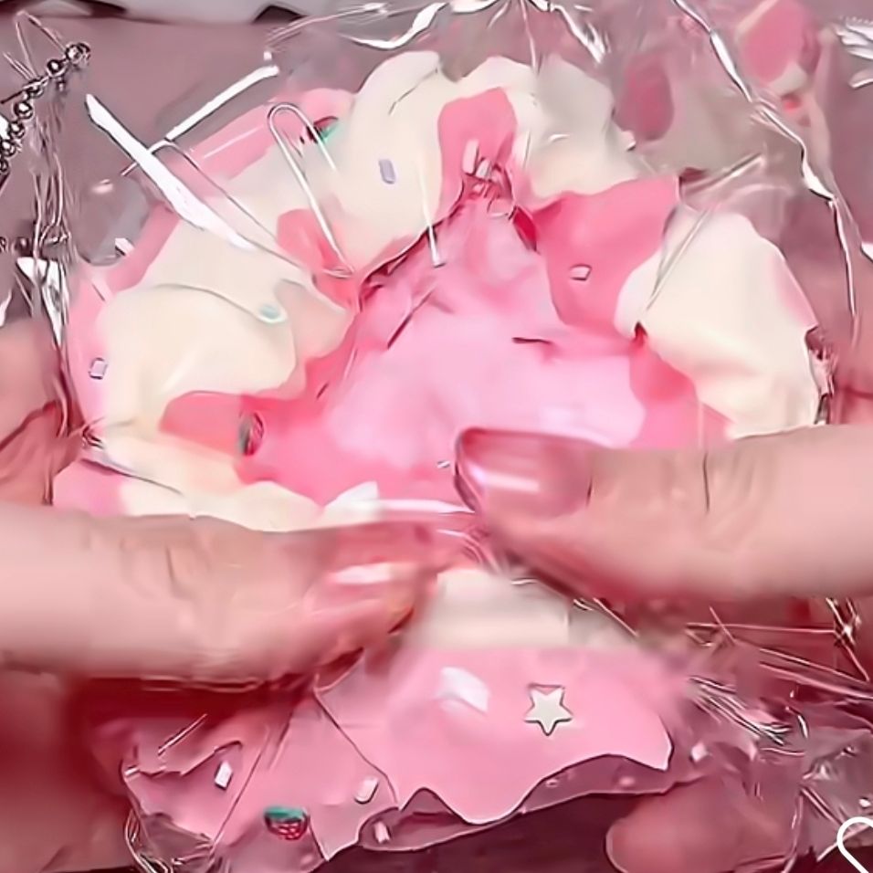 Strawberry Cream Pudding Silicone Squishy
