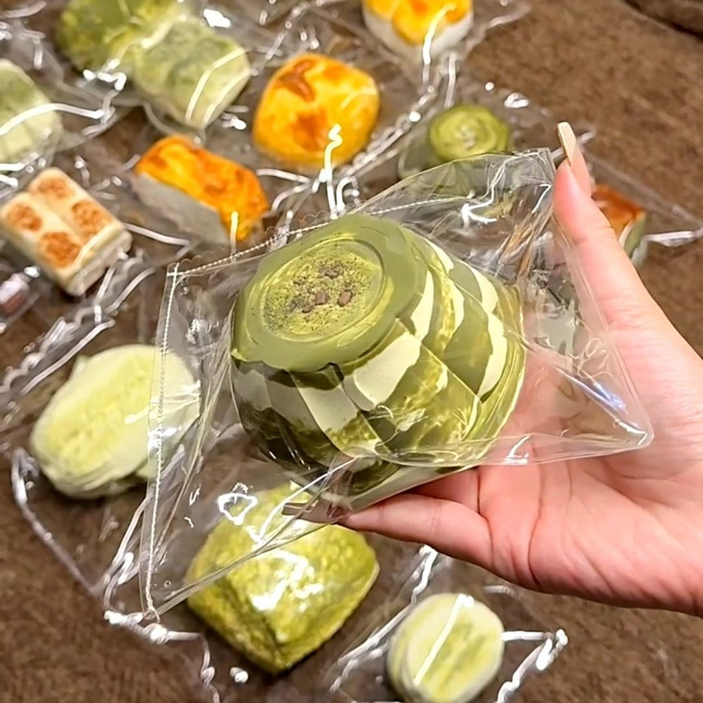 Matcha Chocolate Pudding Silicone Squishy