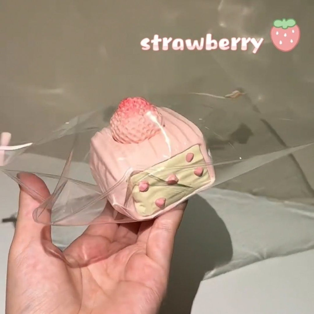 Strawberry Chocolate Square Cake Squishy