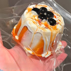 Orange Milk Tea Boba Pudding Squishy