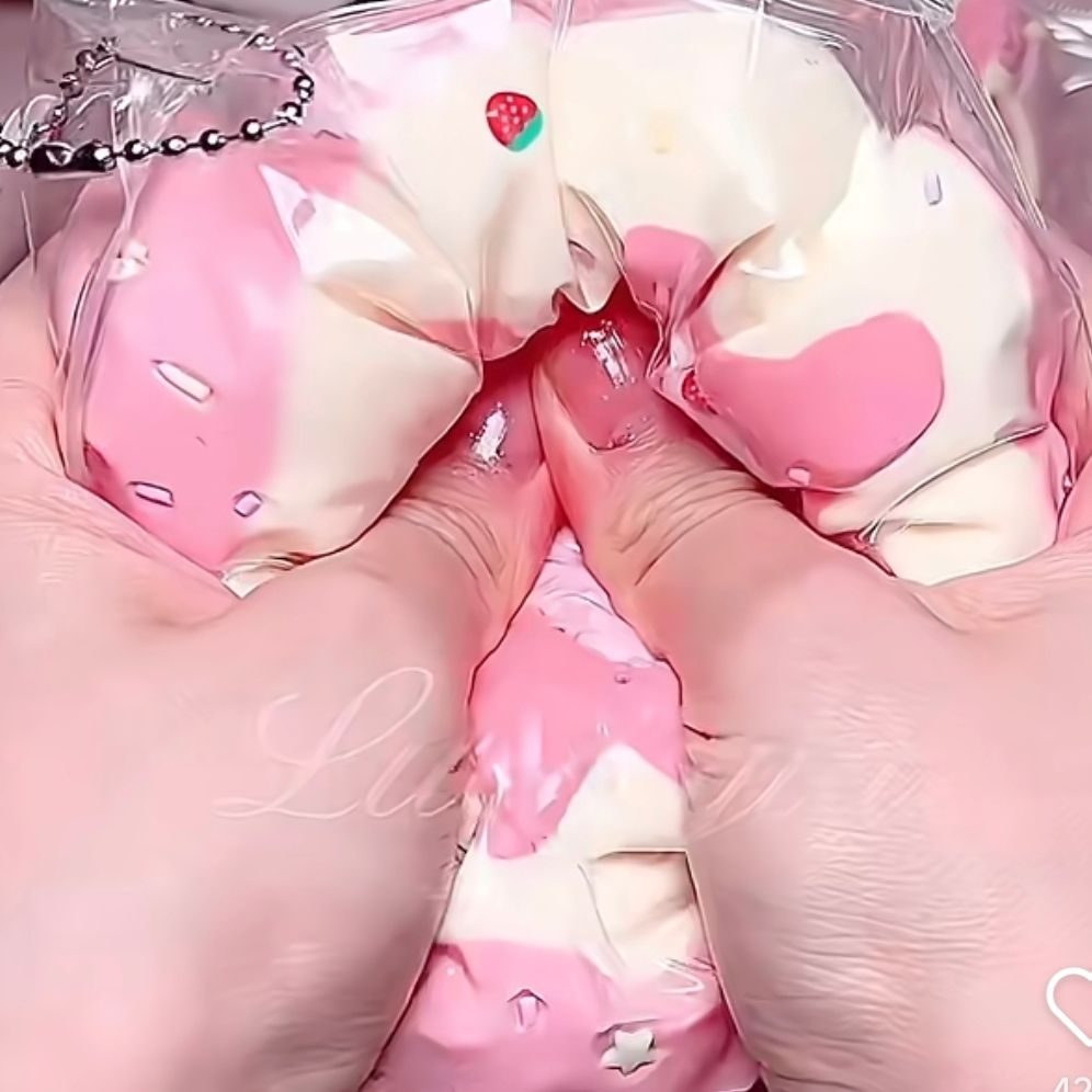 Strawberry Cream Pudding Silicone Squishy