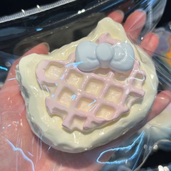 Cute Cat Waffle Silicone Squishy